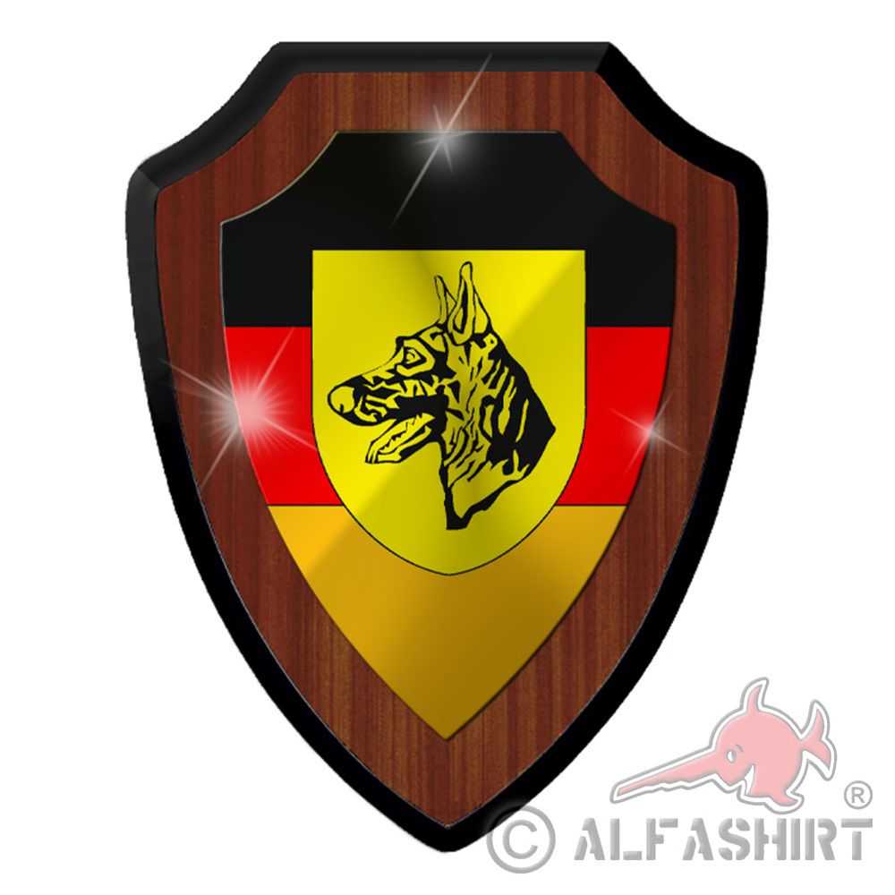 Heraldic shield SDstHundeBw School for Service Dogs of the Bundeswehr # 37692