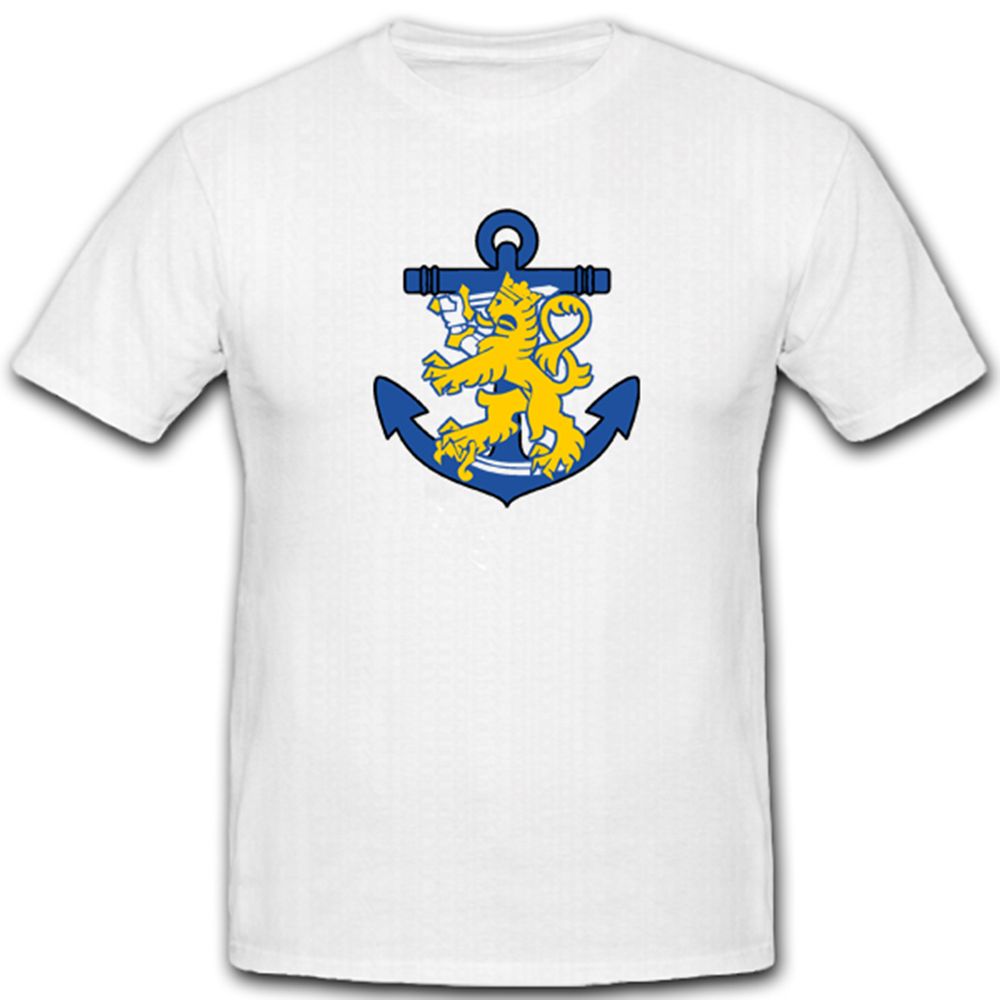 Finnische Marine Merivoimat Finnland Helsinki Wappen Abzeichen - T Shirt #4869