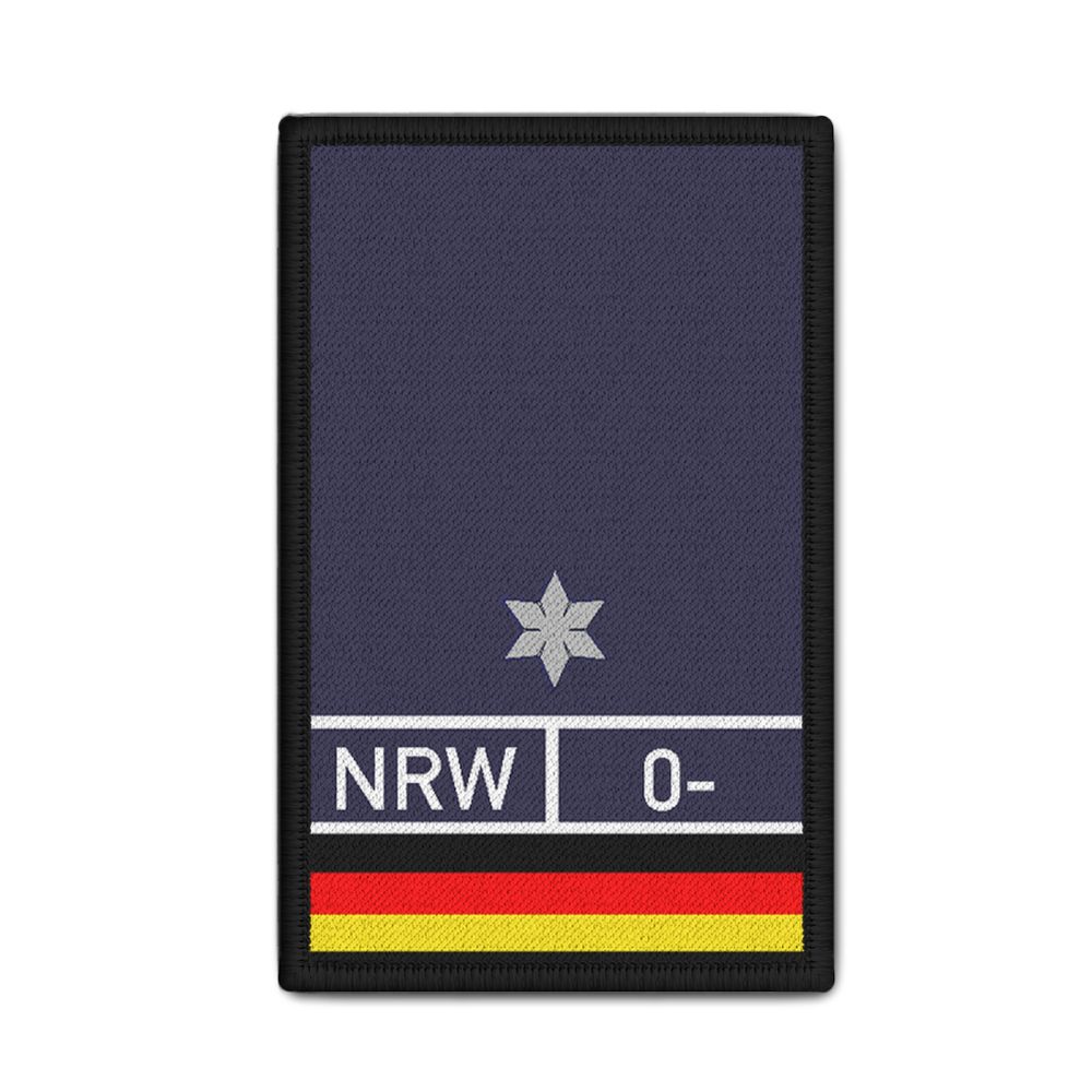 Patch Polizeikommissar NRW PKA PKAin Dienstpatch Blood Rang 9,8x6cm #30854