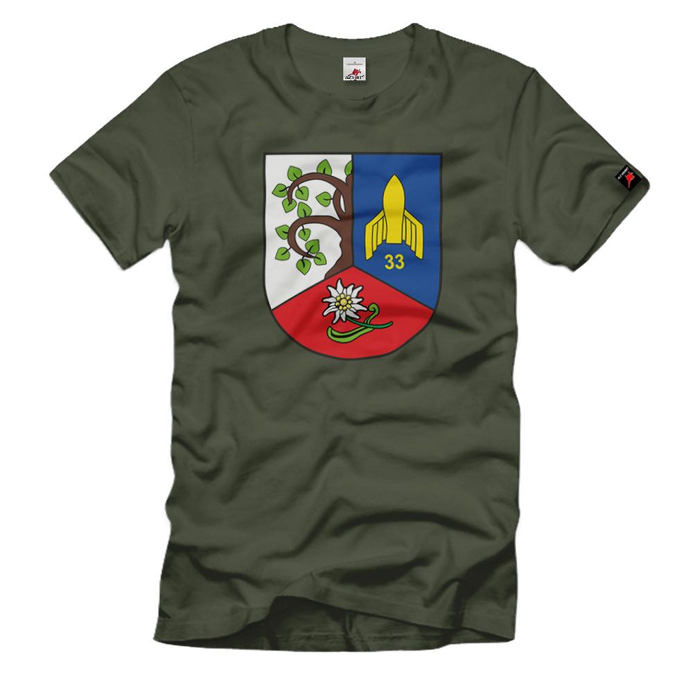 FlaRakBtl 33 Bundeswehr Bw Flugabwehr Rakete Edelweiss Militär - T Shirt #8487