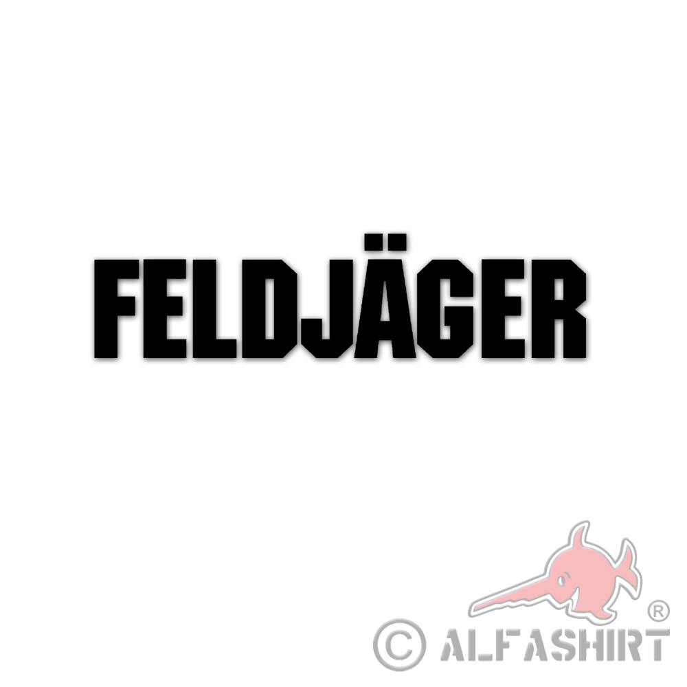 Aufkleber Feldjäger Military Police Schriftzug Militär Polizei 20x5cm #A5791