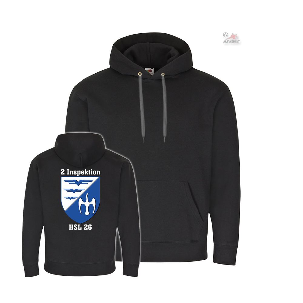 Hoodie USLw 2 Inspektion HSL 26 Unteroffizierschule der Luftwaffe Appen #38832