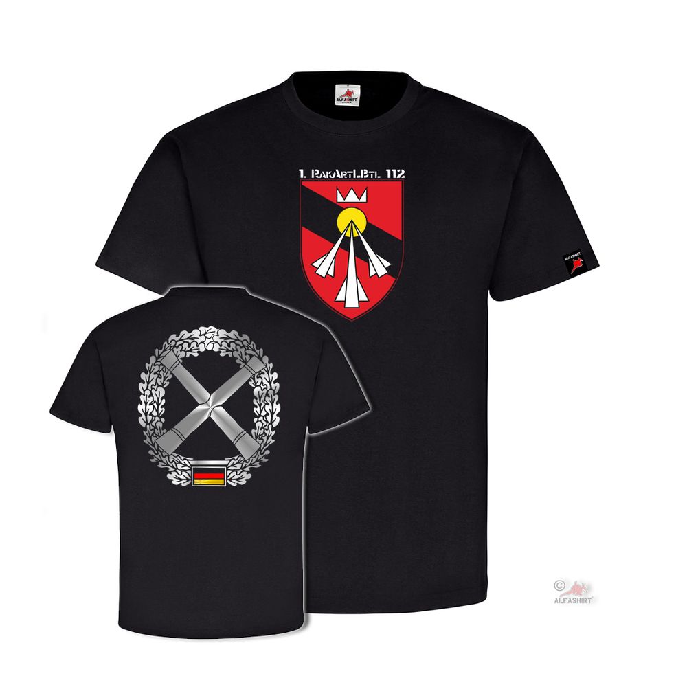 1RakArtBtl112 Rocket Artillery Battalion Barracks Bundeswehr T-Shirt # 31688