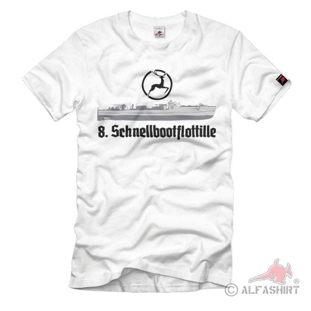 8 Schnellbootflottille Marine Norwegen-Flottille Schnellboot T-Shirt#36930
