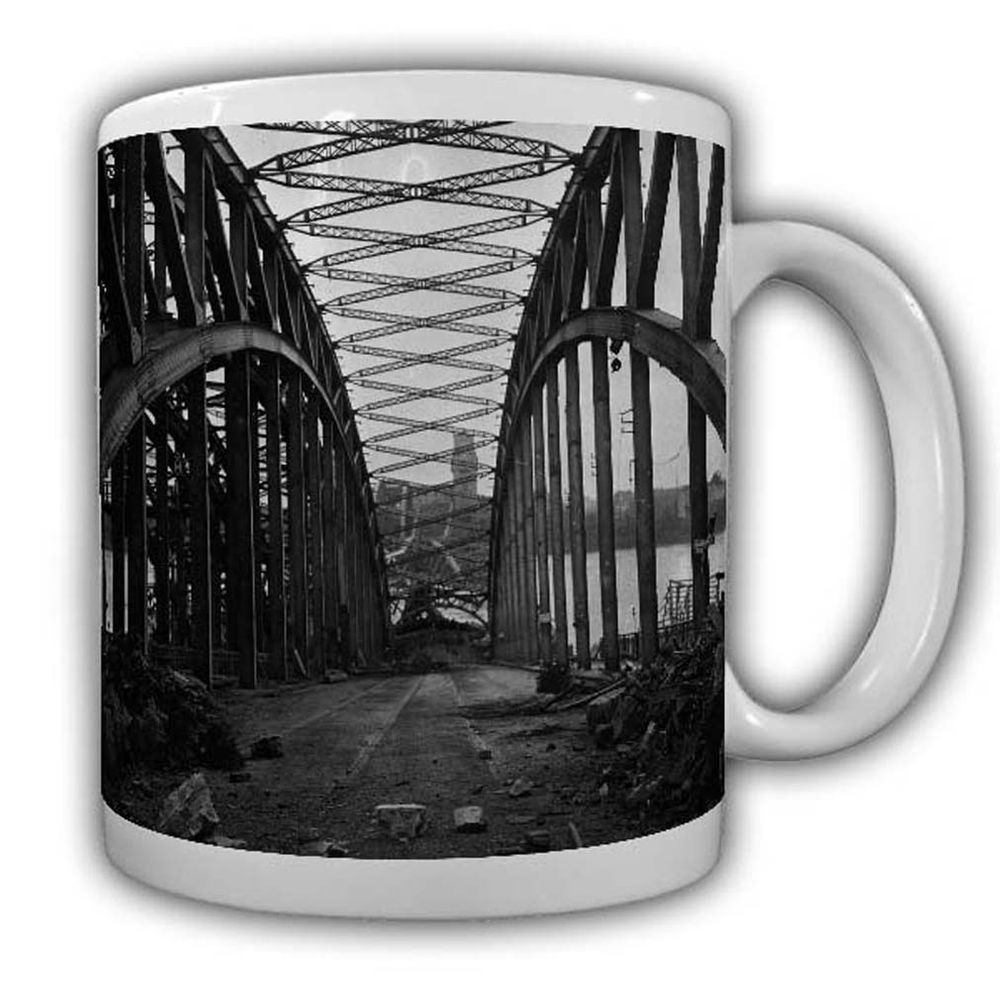 Hohenzollernbrücke 1945 Kaffeebecher Köln Dom Brücken Hauptbahnhof Deutz #22530