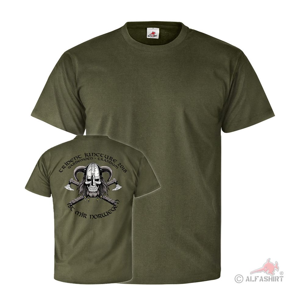 Trident Juncture 2018 Gardermoen Trandum Norway Viking Beard T Shirt # 27225