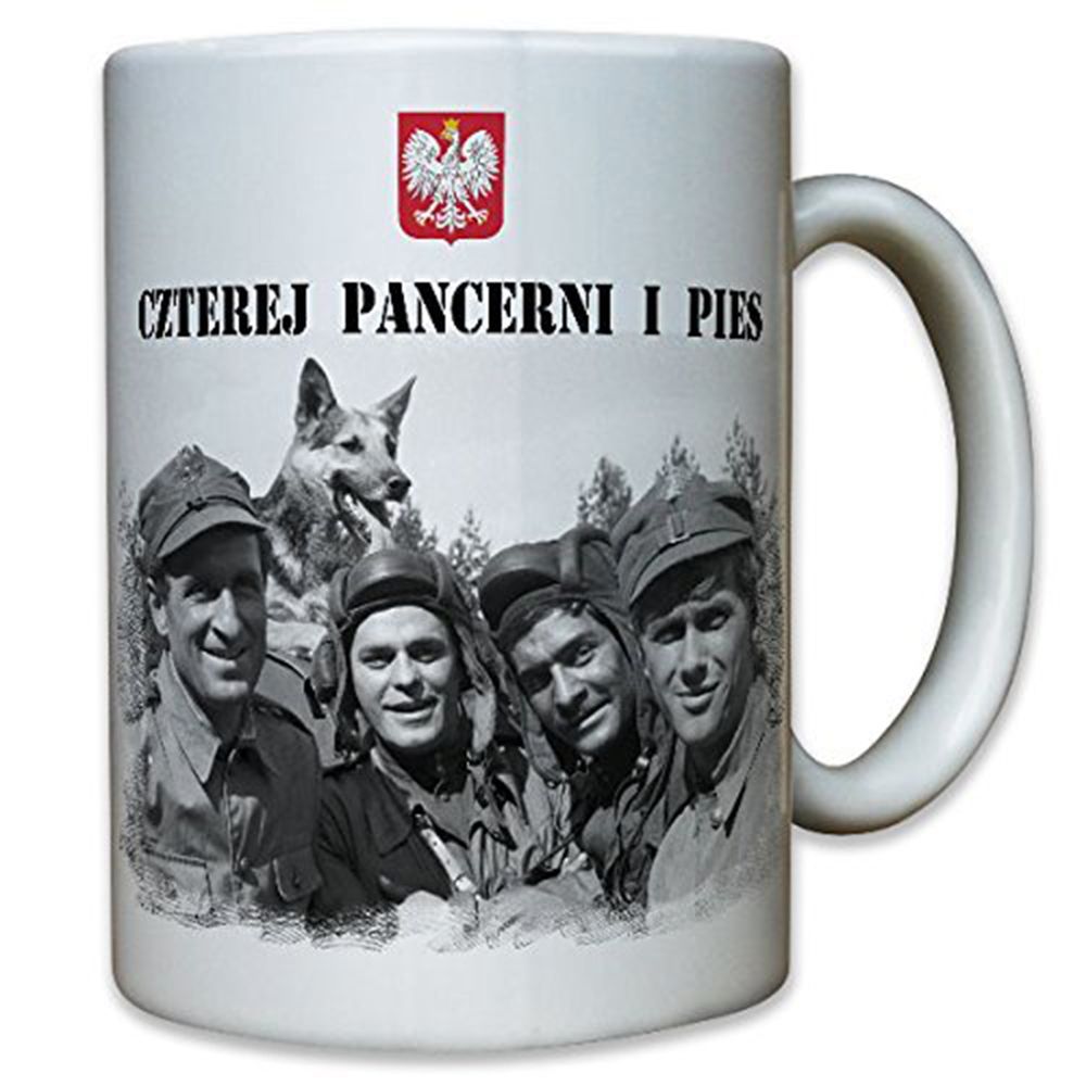 Czterej Pancerni i Pies Vier Panzersoldaten und ein Hund Panzer Tasse#12325