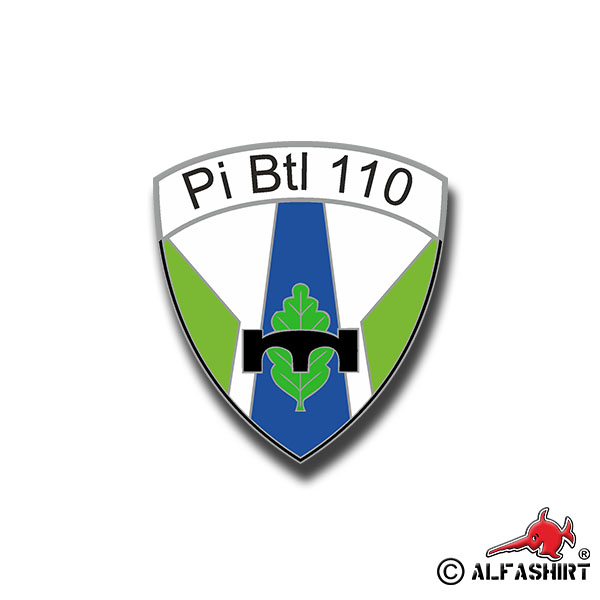 Sticker PiBtl 110 Panzer Battalion Minden Bundeswehr Army 7x7cm A1401