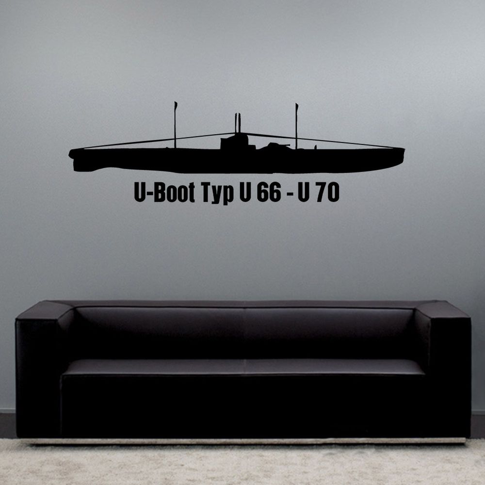 Wall decal U-boat type U 66 - U70 U67 U68 U69 Baltic Sea Forces Baltic Sea # A6186