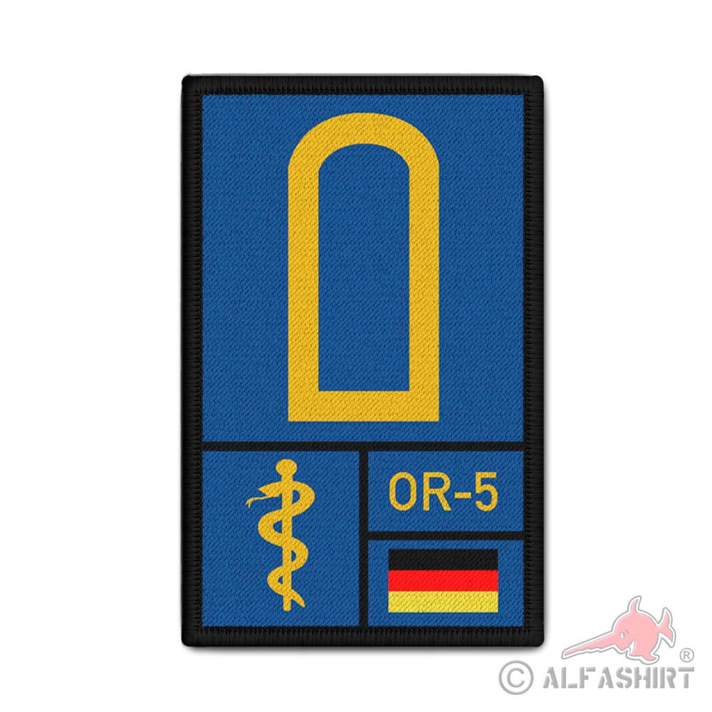 Rank Patch Sanitäter Dienstgrad Bundeswehr Personalisiert Arzt 9,8x6cm #40148