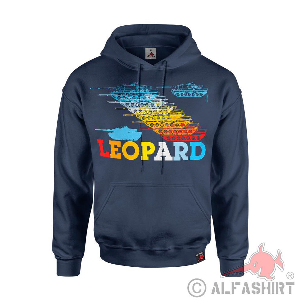 Hoodie Leopard Retro KPz Panzer Bundeswehr 80s 90s Pullover #43228