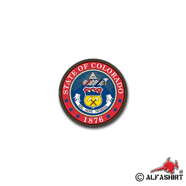 Sticker The State of Colorado State of America America 7x7cm A2196