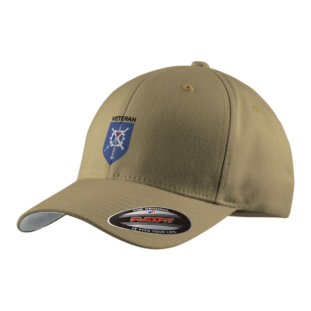 Flexfit Kappe sand Veteran TSH Technische Schule des Heeres NRW Aachen #46660