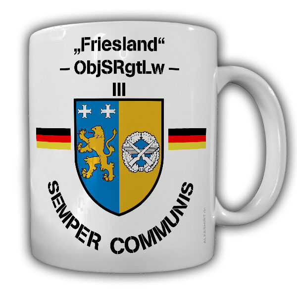 Tasse Semper Communis ObjSRgtLw Objektschutz Regiment der Luftwaffe #22307