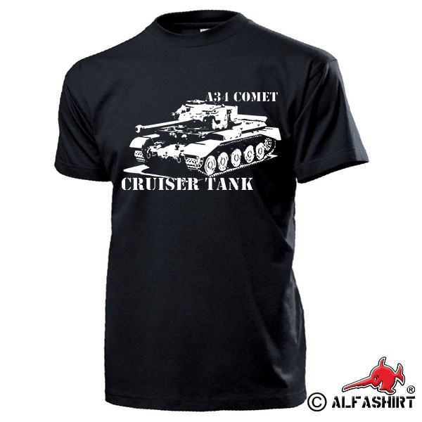 Cruiser Tank A34 Comet Panzer Tank Wüstenkrieg United Kingdom T Shirt #17523
