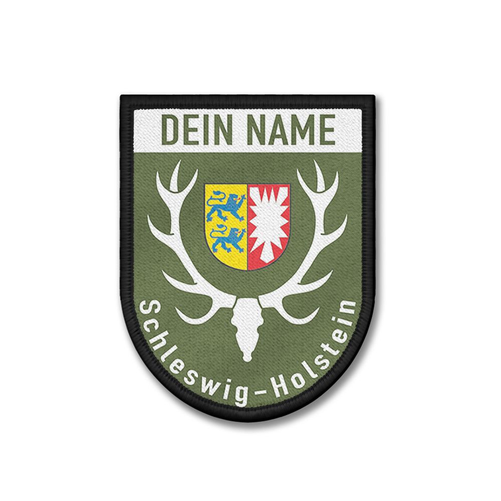 Patch Schleswig-Holstein personalisiert BW Jagdschutz Wappen Weidwerk #48003