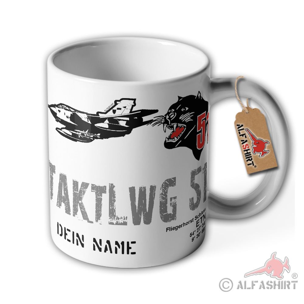 Mug TaktLwG 51 Your Name Personalized Jagdbombergeschwader # 37091