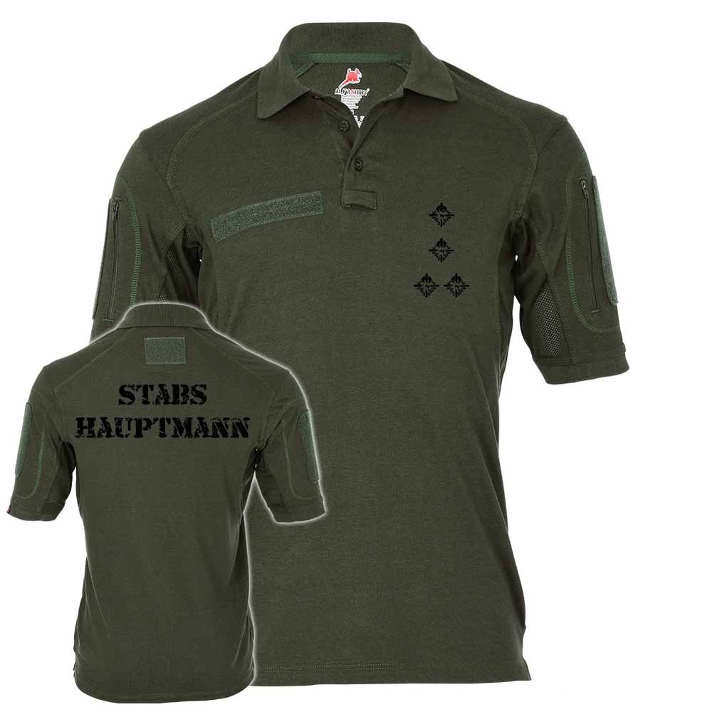 Tactical Poloshirt Alfa - Hauptmann Dienstgrad BW Abzeichen Offizier #19119