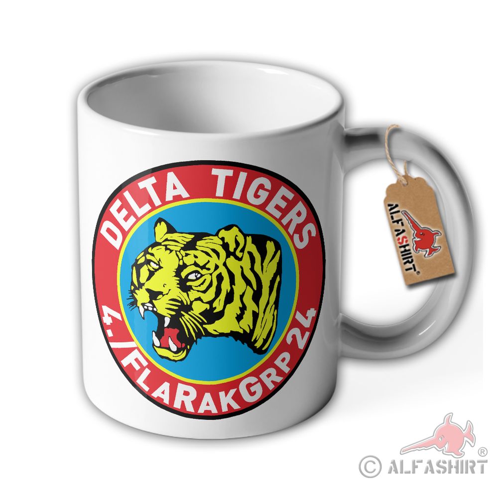 4 FlaRakGrp 24 - Delta Tigers Flugabwehr Raketengruppe 24 Aufnäher Tasse #38709