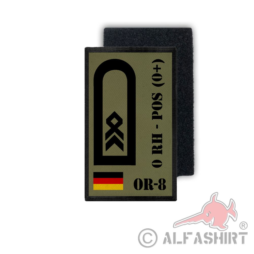 BW Blood Group Sergeant Patch Tarn Bundeswehr ISAF Military # 36166