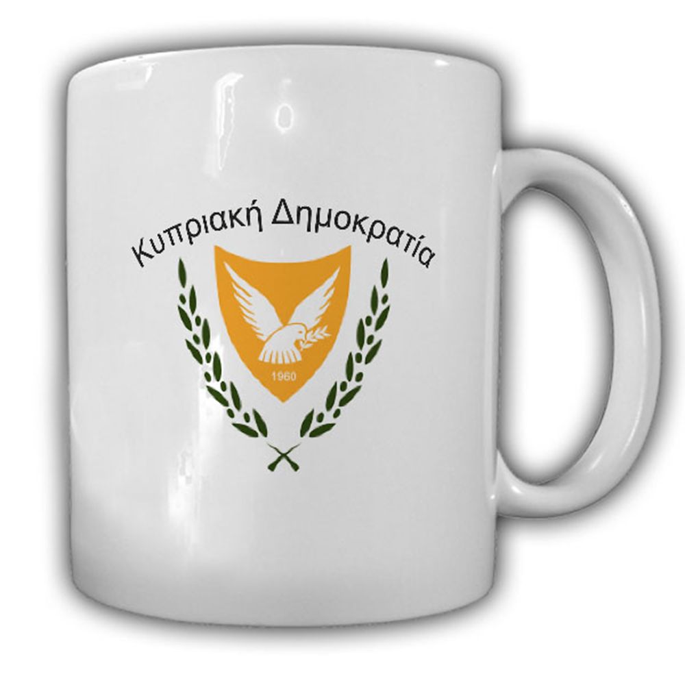 Tasse Republik Zypern Wappen Emblem K?br?s Cumhuriyeti Kaffee Becher #14035