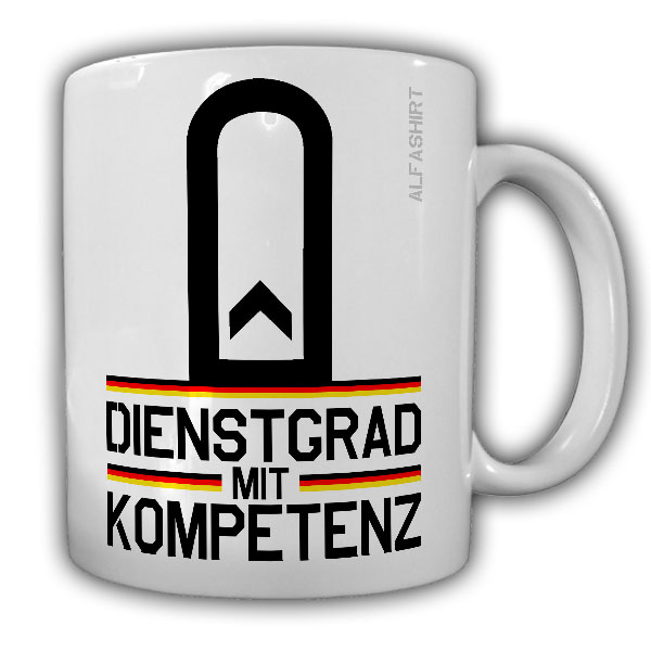 Tasse Feldwebel Dienstgrad Bundeswehr Fw Dienstgrad Militär Schulterklappe 20659