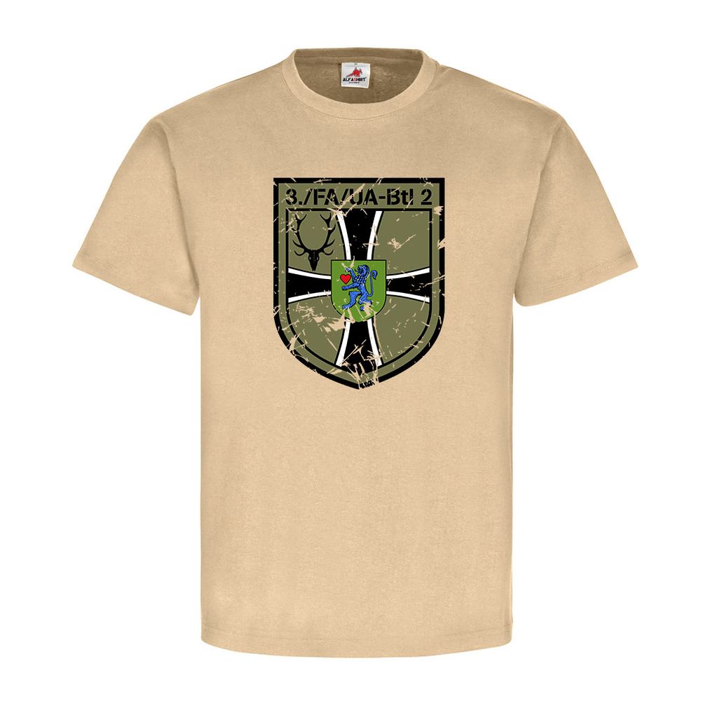 3 Kompanie Wappen FA-UA Btl 2 Feldwebelanwärter T-Shirt#23171