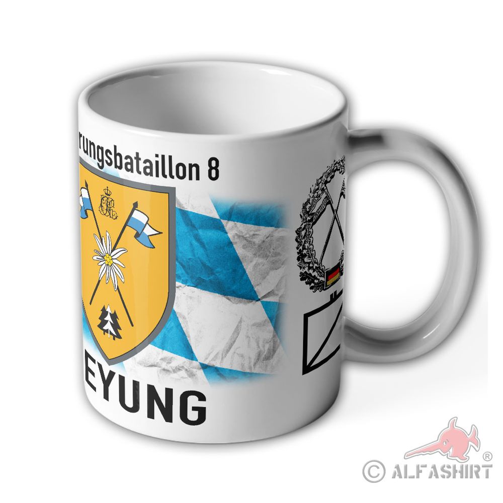 Mug AufklBtl 8 Aufklärungsbataillon Freyung reconnaissance Bavaria mug # 36369 