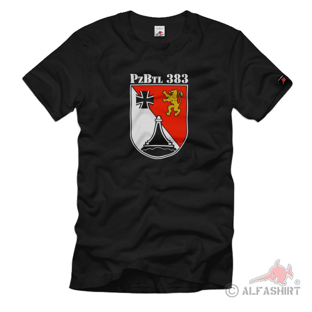 Tank Battalion 383 Pzbtl Military Bundeswehr Unit Coat of Arms T-Shirt #2638