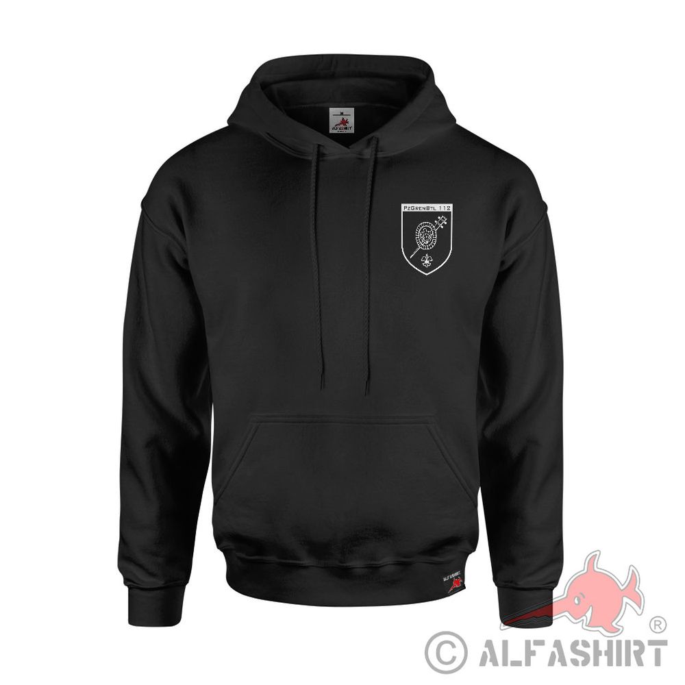 Hoodie Panzergrenadier Battalion PzGrenBtl 112 Coat of Arms Badge #43682