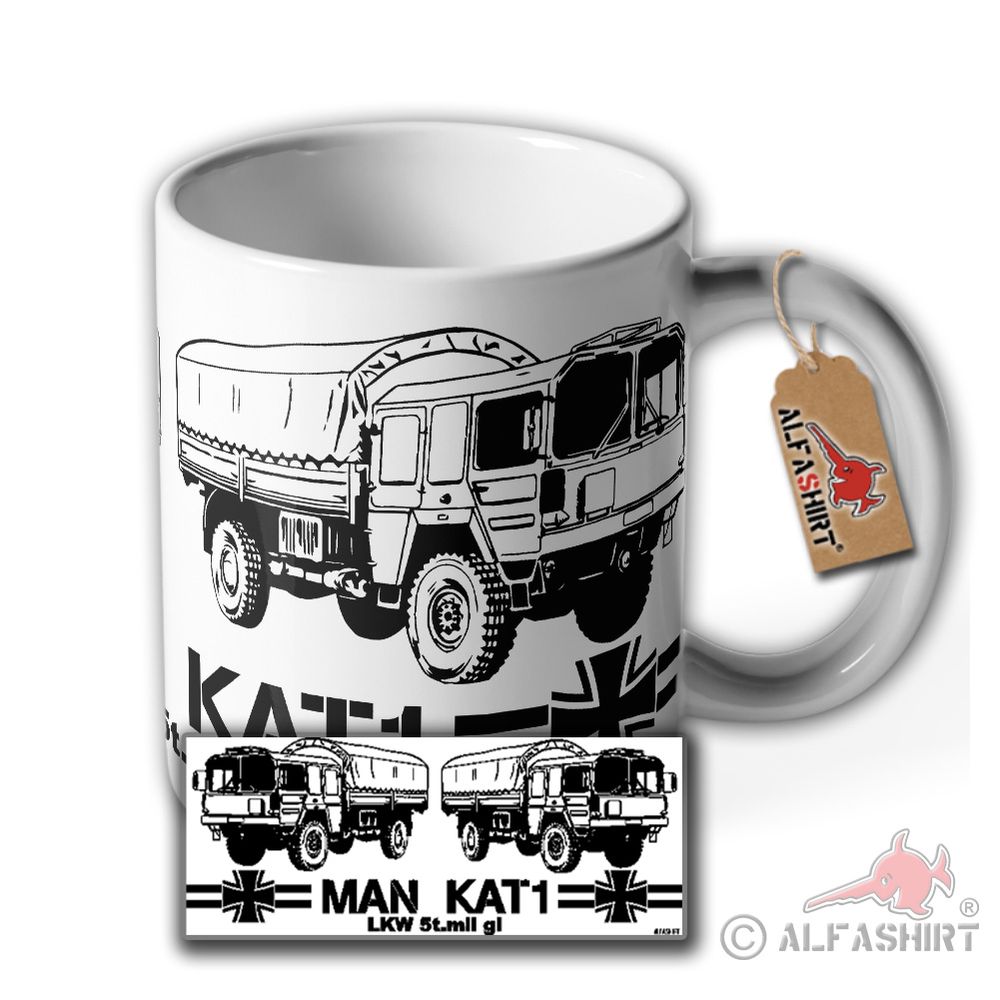 Tasse Man Kat Bw Bundeswehr LKW Laster mil gl Lastkraftwagen Zugmaschine #32045