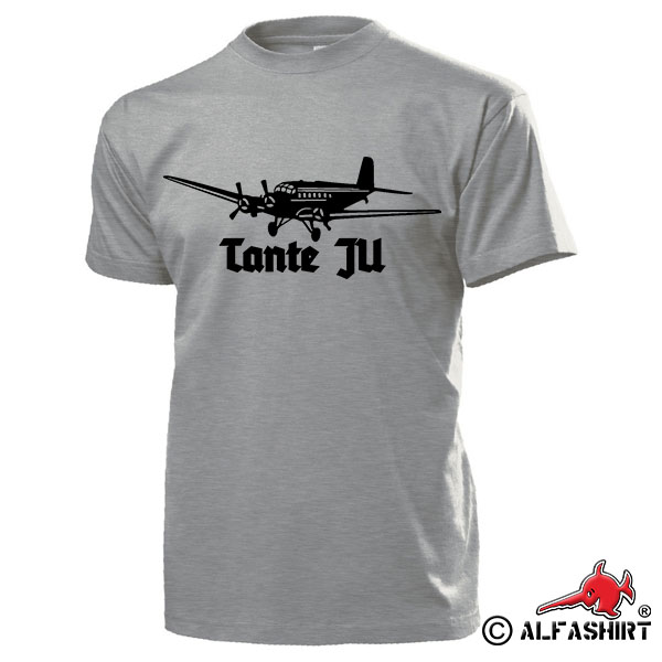 JU Ju52 Flugzeug Oldtimer Ju52 3m Luftwaffe Transportflugzeug - T Shirt #16220