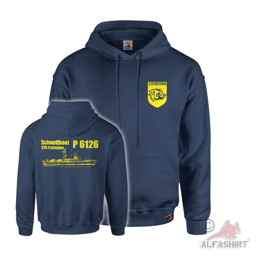 Hoodie Hooded Sweater S76 Ferret Speedboat P 6126 Cheetah Class #45768 Hoodie Hooded Sweater S76 Ferret Speedboat P 6126 Cheetah Class #45768