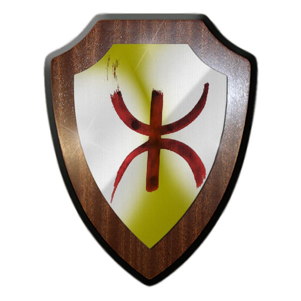 Heraldic shield YAZ Tifinagh font Tuareg Berber Libyan alphabet # 33300