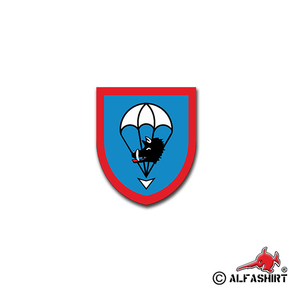Sticker FschJgBtl 264 Paratrooper Battalion Saarland 7x6cm A1333