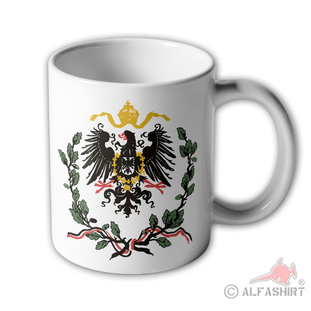 Tasse Kaiser Reich Deutschland Adler Wilhelm Preußen Becher.#22469