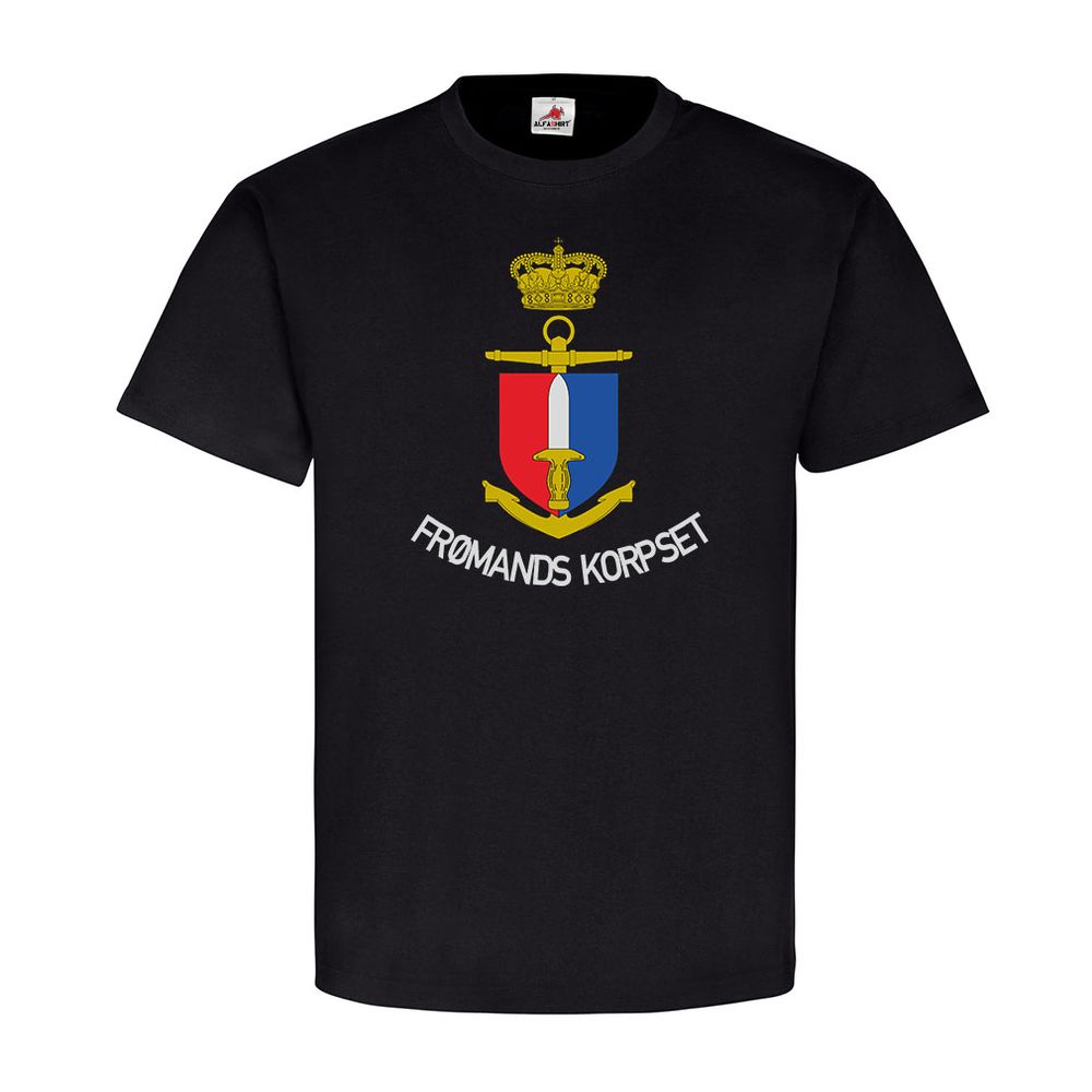 FRØMANDS KORPSET TYP2 Danmark Dänische Kampfschwimmer Militär T-Shirt #21437