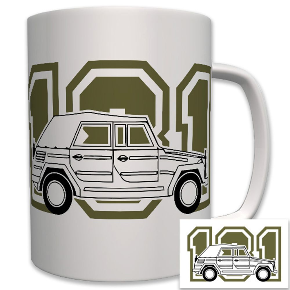 Typ 181 (2) Kurierwagen Kübel Militär Fahrzeug Bundeswehr BW - Tasse  #6115