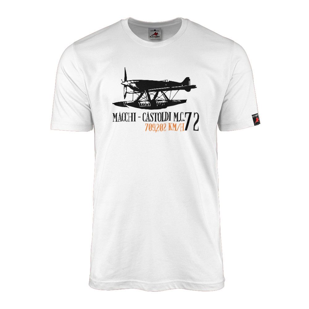 Macchi-Castoldi MC 72 Flugzeug italienisches Wasserflugzeug - T Shirt #12285