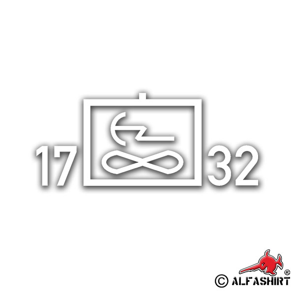 Sticker 17 FmRgt 32 Ferngelderegiment Burglenfeld 34x14cm A886