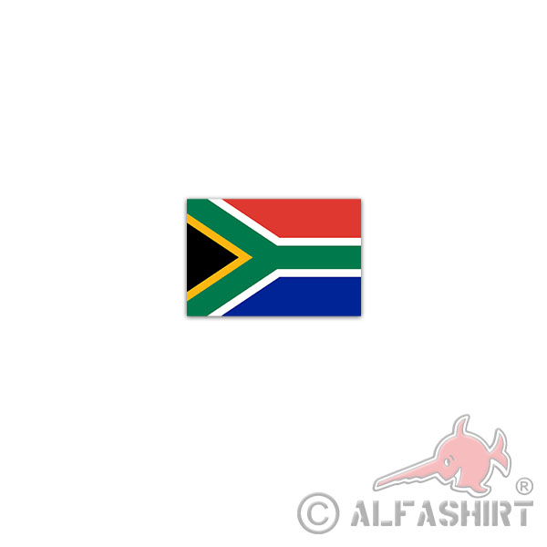 Aufkleber/Sticker Republik Südafrika Fahne Afrikaans Englisch 11x7cm A2917