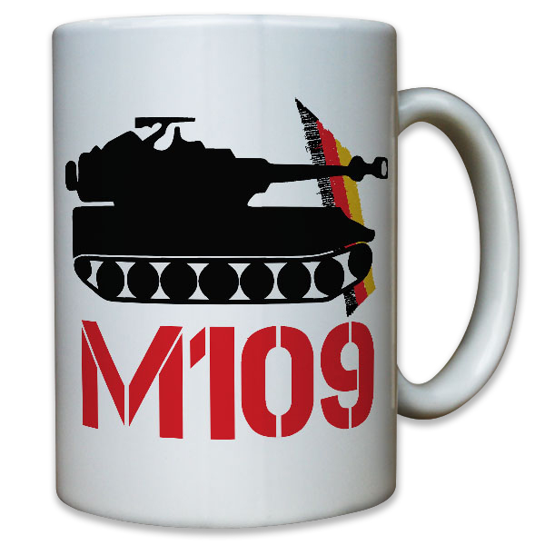 M109 Panzerhaubitze Artillerie Leopard Leo Heer Deutschland - Tasse #10130 t