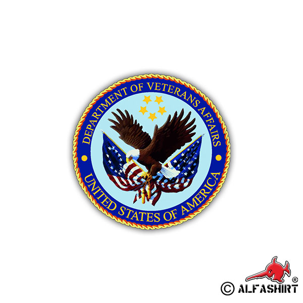 Sticker US Department of Veterans Affairs Coat of Arms Military 7cm A1084