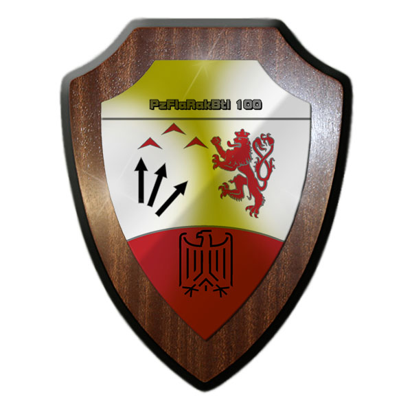 Wappenschild / Wandschild / Wappen - PzFlaRakBtl 100 Panzer Flugabwehr #11654