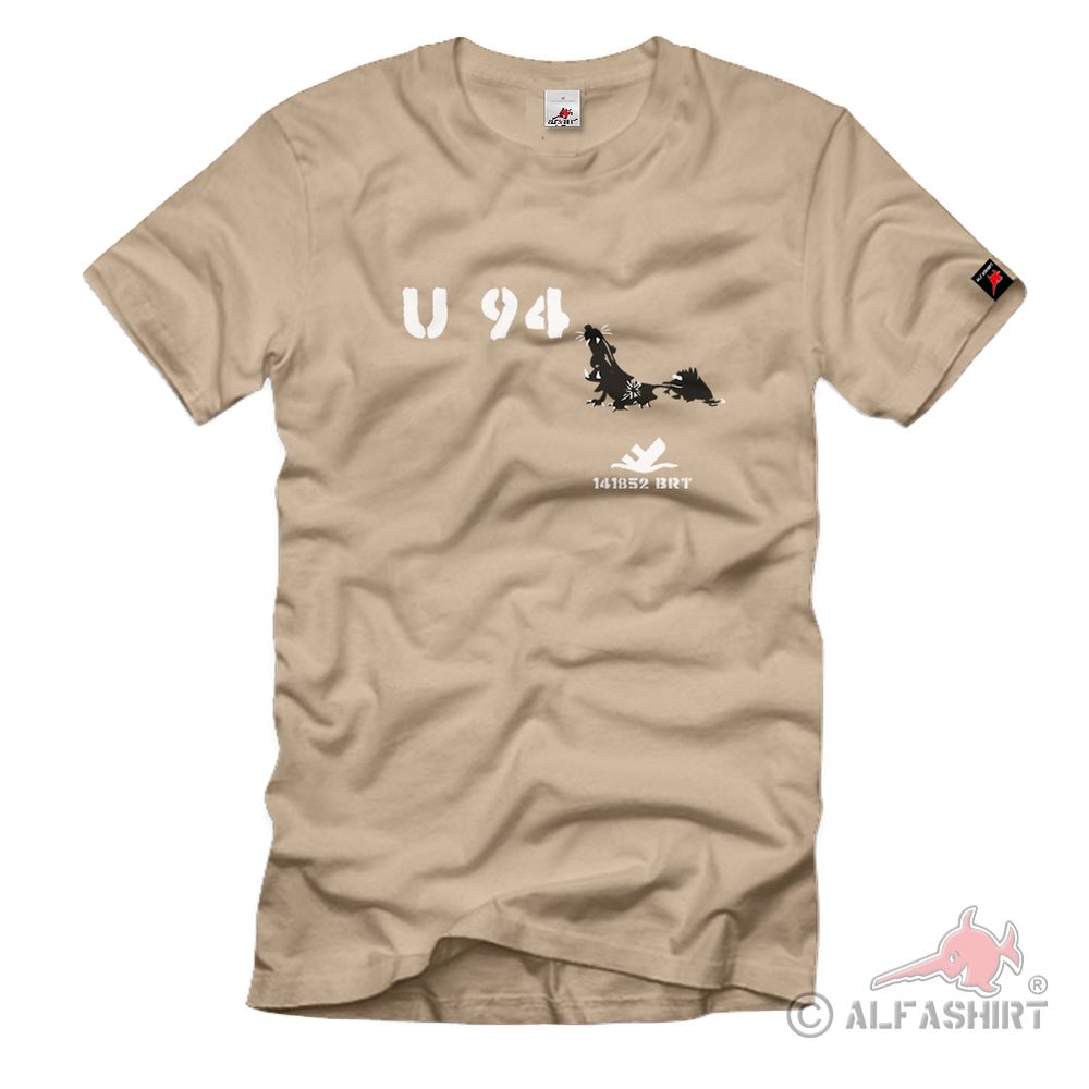 U BOOT 94 Marine Typ VIIC Unterseeboot U-Flottille Turmwappen T Shirt #750