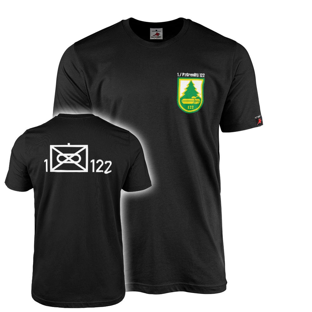 T-Shirt 1. Kompanie PzGrenBtl Panzergrenadierbataillon 122 Oberviechtach #47315