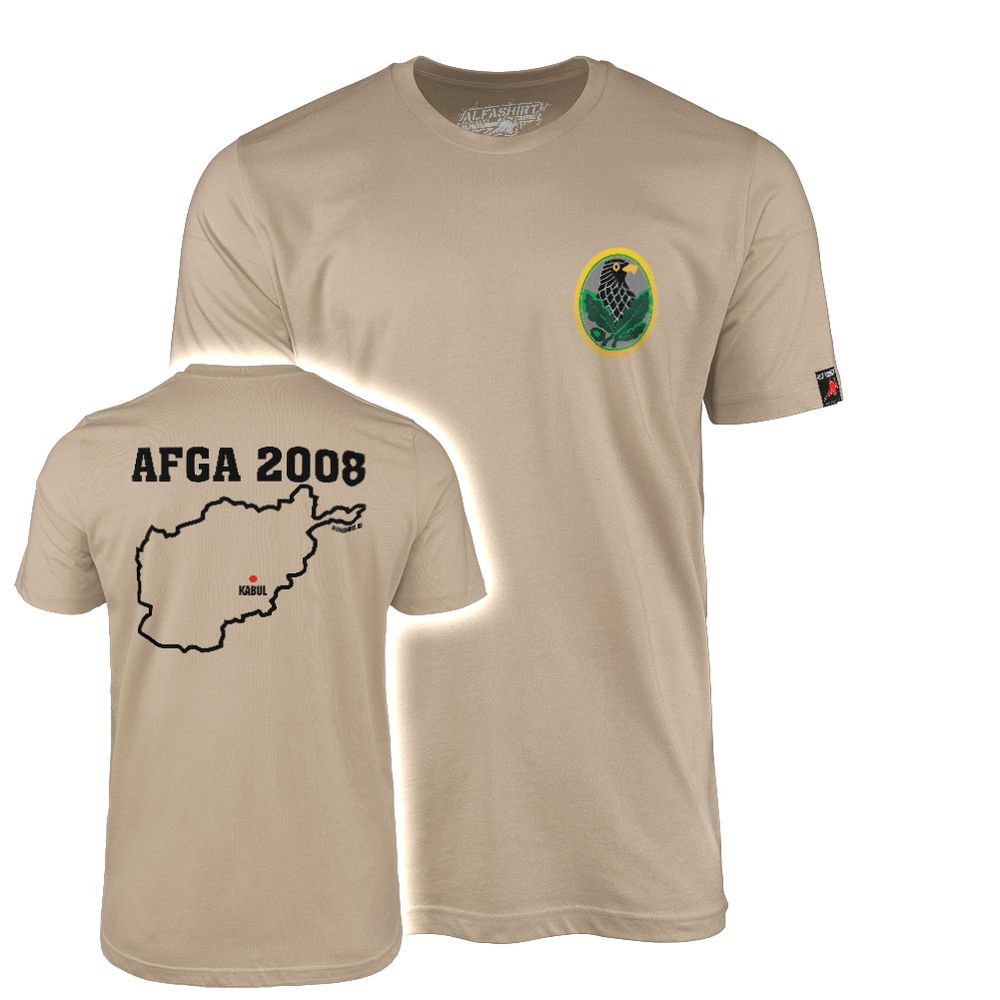 AFGA 2008 Bundeswehr Auslandseinsatz Soldat Reservist Afghanistan T Shirt #38648
