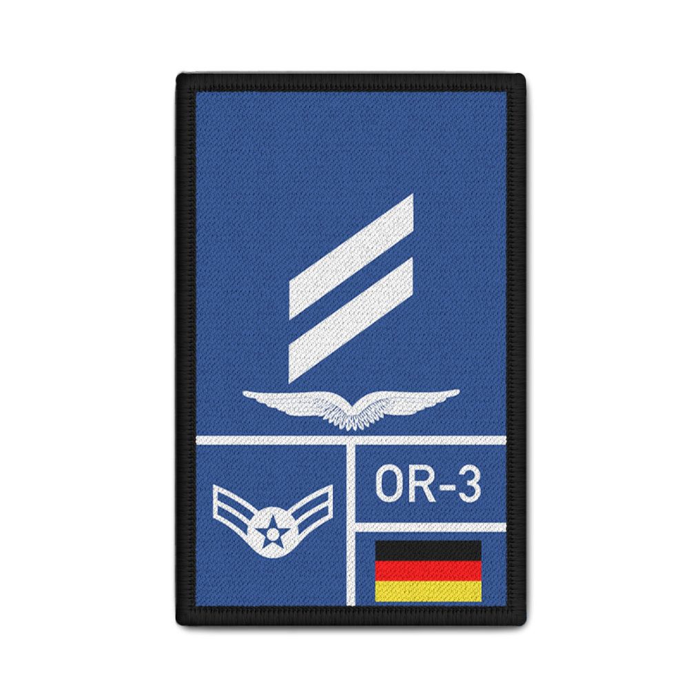 Rank Patch Bundeswehr Heer Luftwaffe Marine Navy Blau #BW-Patch