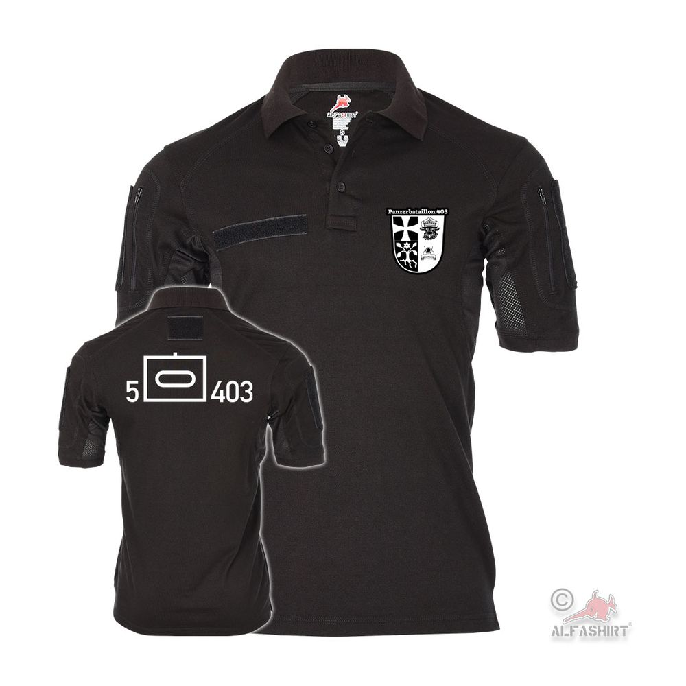 Tactical Polo 5Kp PzBtl 403 Panzerbataillon Stern Bundeswehr T-Shirt#45351