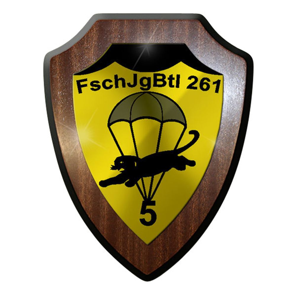 Wappenschild / Wandschild / Wappen - FschJgBtl 261 Fallschirmjäger #8335